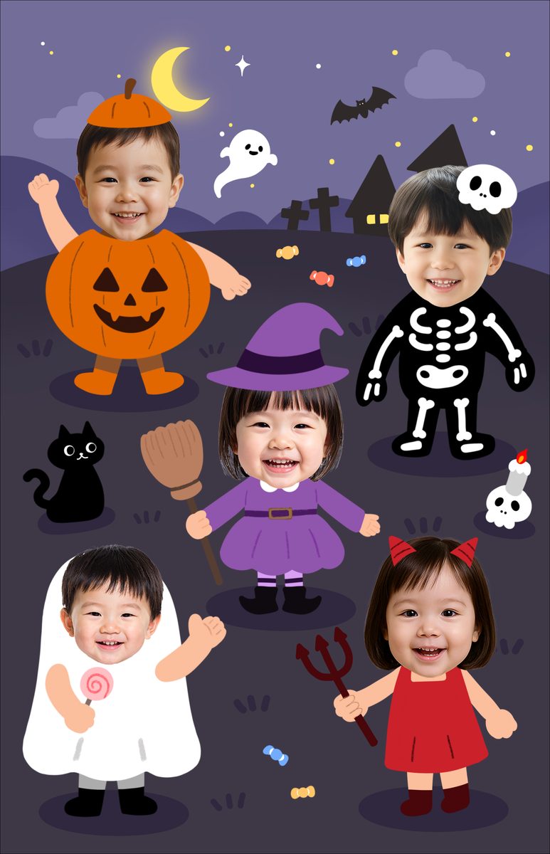 가을 시즌 환경판 합성도안